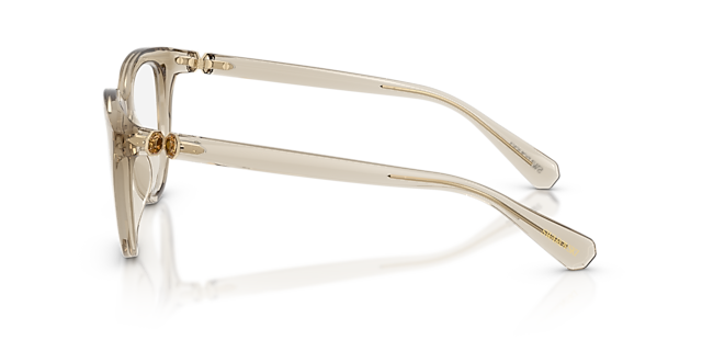 SK2052 Transparent Beige KunststoffEyeglass Frames von B24, Seitenansicht