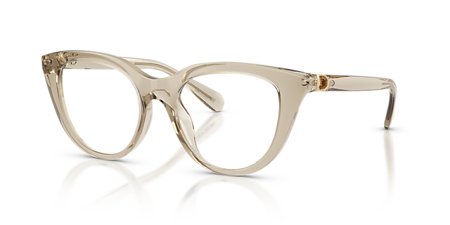 SK2052 Transparent Beige KunststoffEyeglass Frames von B24, Dreiviertelansicht