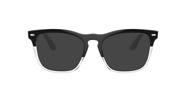 RB4487V Schwarz auf Transparent KunststoffEyeglass Frames von B24, mit getönten Gläsern