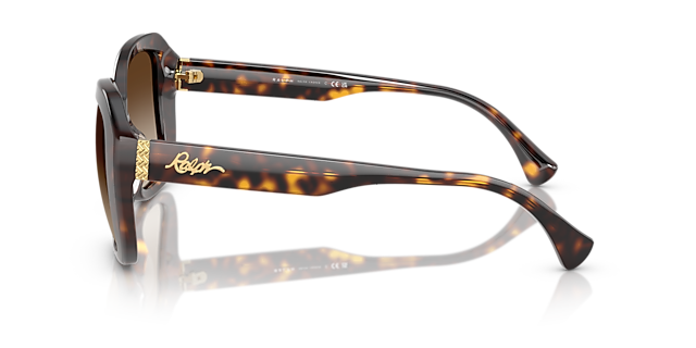RA5321U Shiny Brown Havana AcetaatSunglass Frames van B24, Zijaanzicht