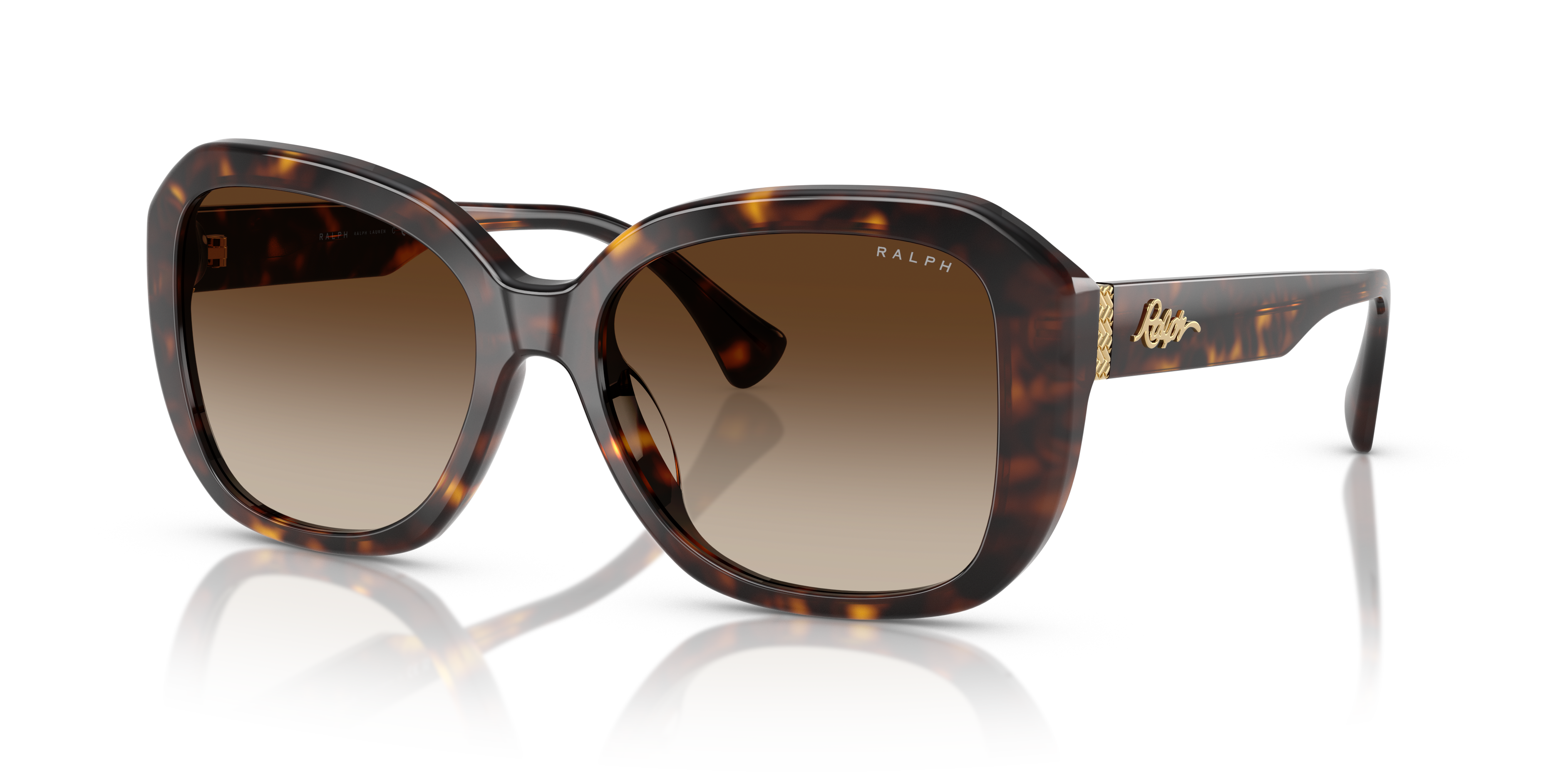 RA5321U Shiny Brown Havana AcetaatSunglass Frames van B24, Hoekweergave