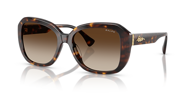 RA5321U Shiny Brown Havana AcetaatSunglass Frames van B24, Hoekweergave