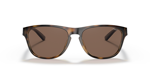 PH4180U Glanzend Havana KunststofSunglass Frames van B24, Vooraanzicht