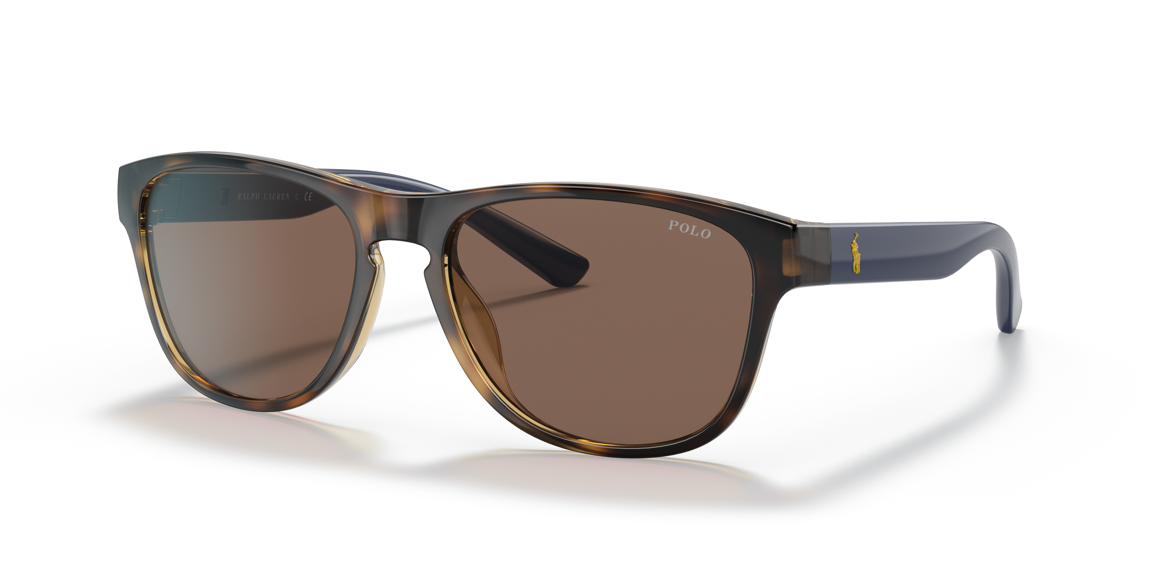 PH4180U Glänzendes Havanna KunststoffSunglass Frames von B24, Dreiviertelansicht