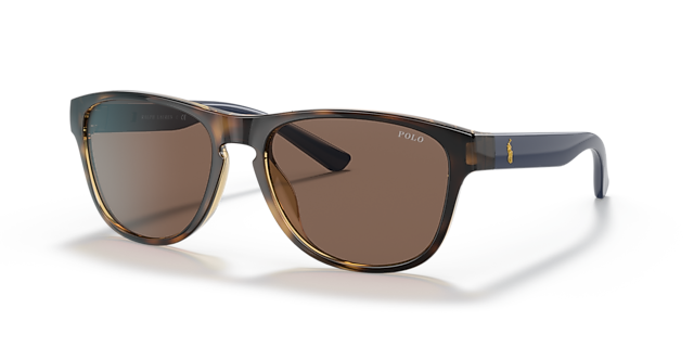 PH4180U Glanzend Havana KunststofSunglass Frames van B24, Hoekweergave