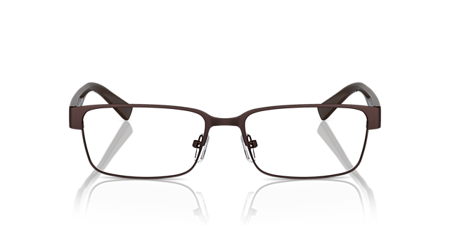 AX1017 Braun MetallEyeglass Frames von B24, Vorderansicht