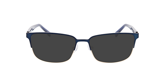 Nashville Dark Blue & Gold MetallEyeglass Frames von B24, mit getönten Gläsern