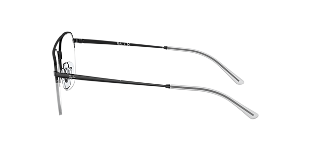 RB6444 Zwart MetaalEyeglass Frames van B24, Zijaanzicht