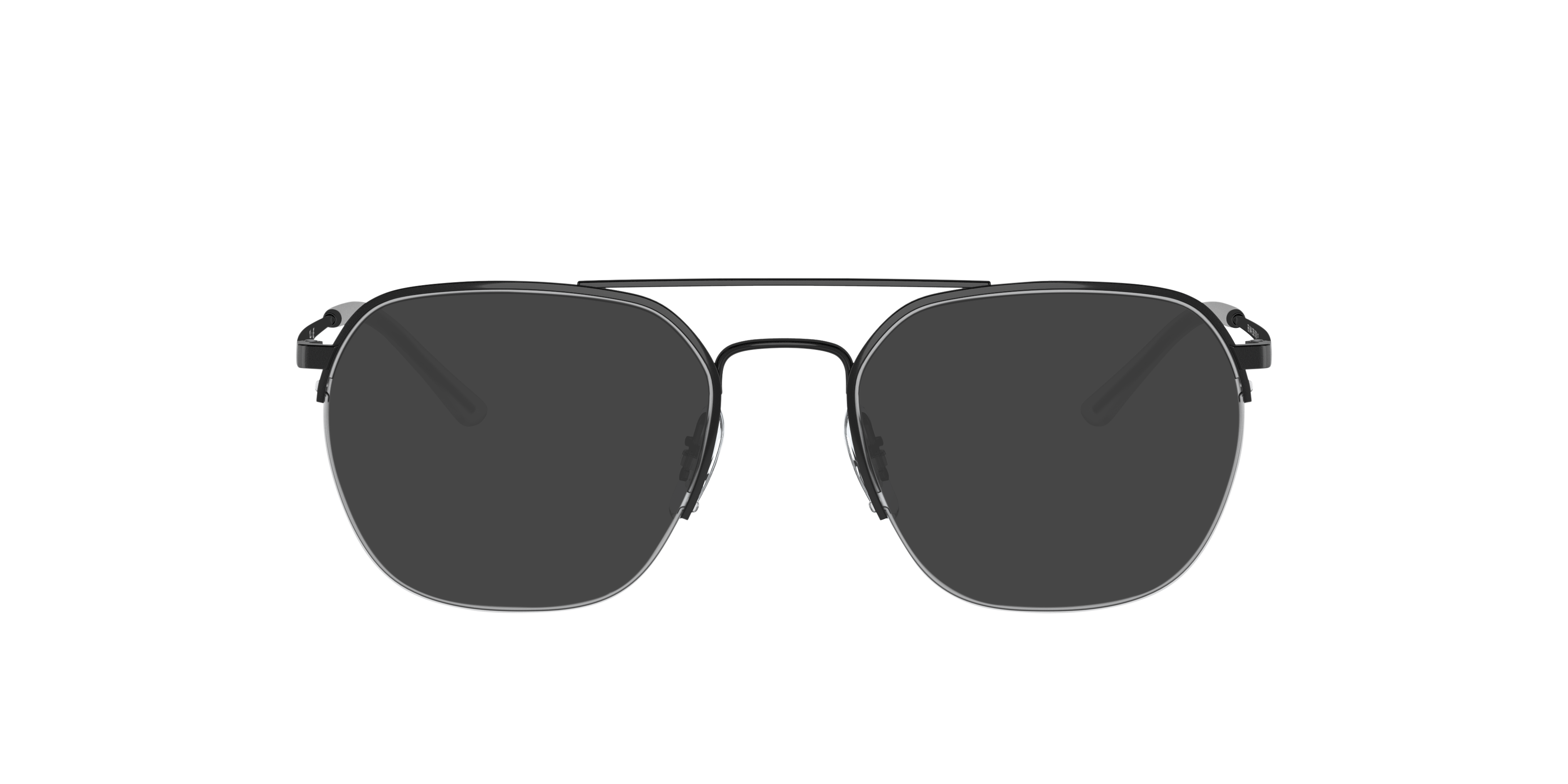 RB6444 Schwarz MetallEyeglass Frames von B24, mit getönten Gläsern