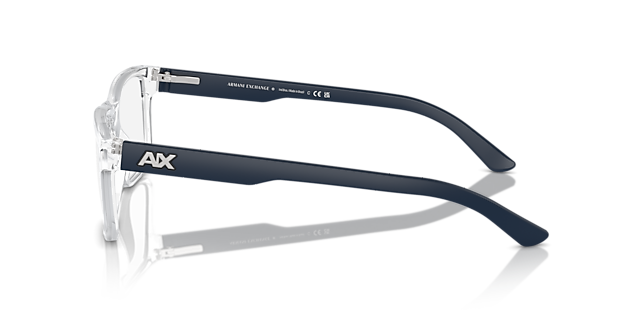 AX3016 Glanzend Kristal KunststofEyeglass Frames van B24, Zijaanzicht