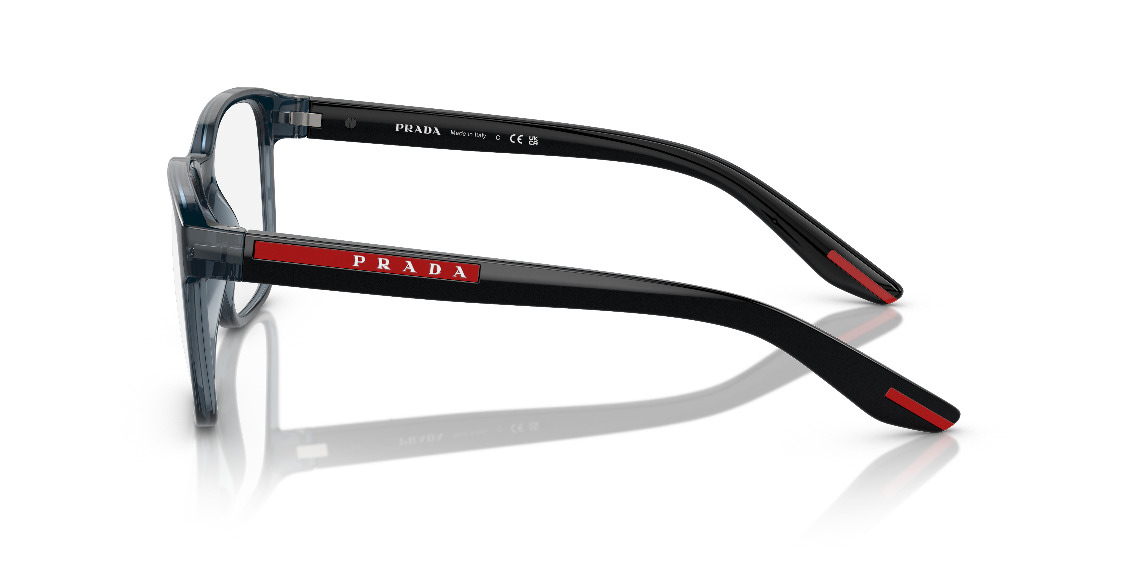 PS 06PV Kristallblau KunststoffEyeglass Frames von B24, Seitenansicht