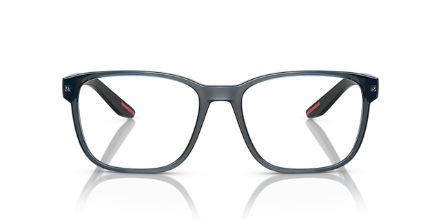 PS 06PV Kristalblauw KunststofEyeglass Frames van B24, Vooraanzicht