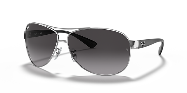 RB3386 Silber MetallSunglass Frames von B24, Dreiviertelansicht