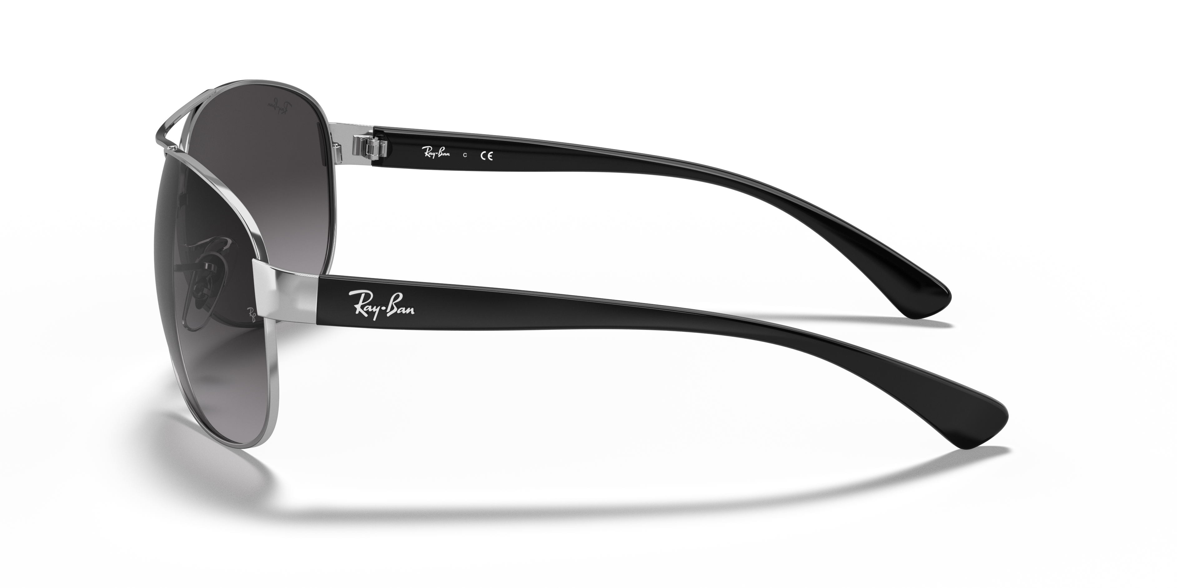 RB3386 Silber MetallSunglass Frames von B24, Seitenansicht