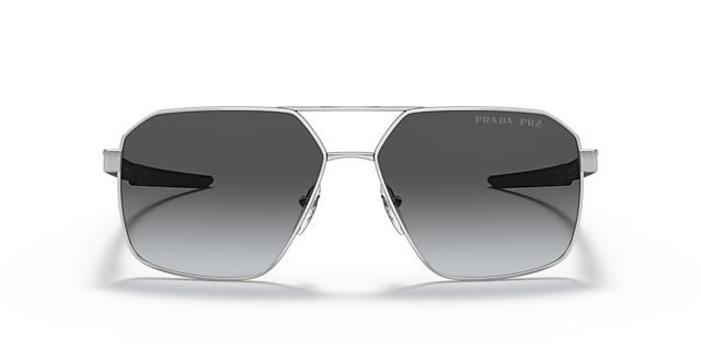 PS 55WS Silber MetallSunglass Frames von B24, Vorderansicht