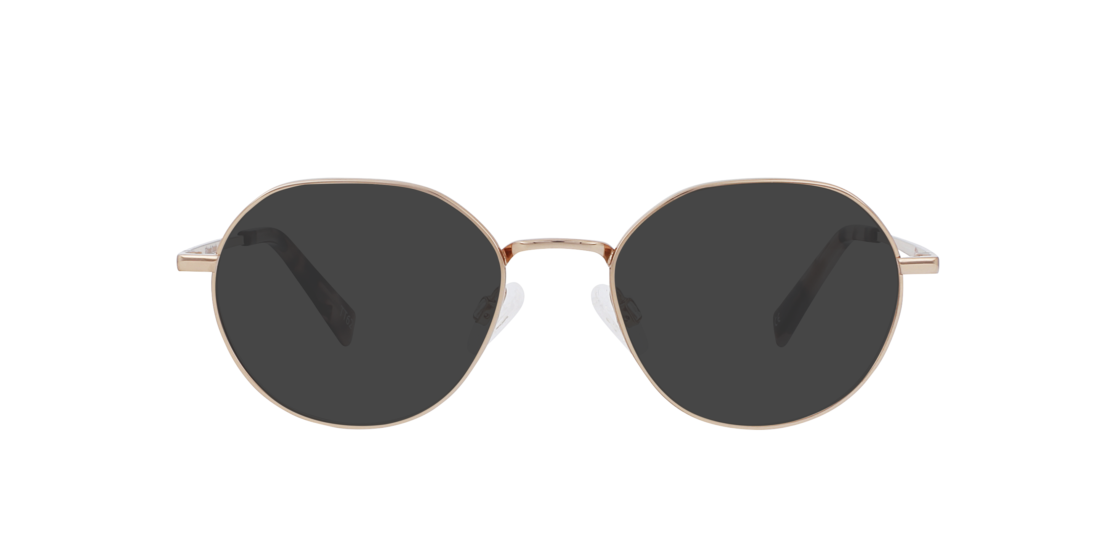 Logan Rose Gold Titanium TitanEyeglass Frames von B24, mit getönten Gläsern