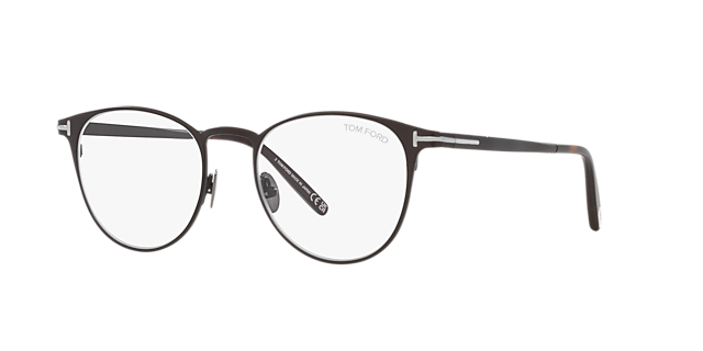 FT5936-B Gunmetal Matte TitaanEyeglass Frames van B24, Hoekweergave
