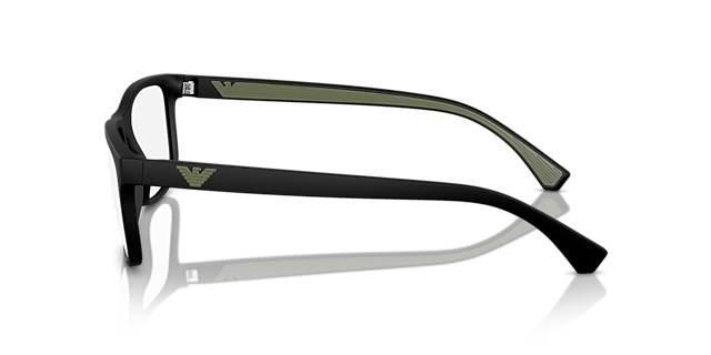 EA3147 Matzwart KunststofEyeglass Frames van B24, Zijaanzicht