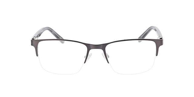 Alamo Anthracite & Grey MetallEyeglass Frames von B24, Vorderansicht