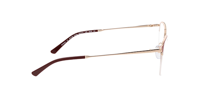 Fiona Rood & roze goud MetaalEyeglass Frames van B24, Zijaanzicht