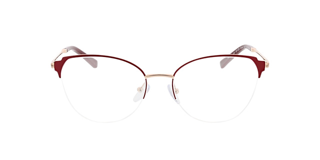 Fiona Rood & roze goud MetaalEyeglass Frames van B24, Vooraanzicht