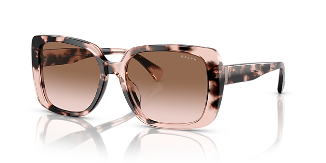 RA5298U Glänzendes Pink Havana AcetatSunglass Frames von B24, Dreiviertelansicht