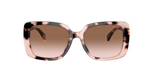 Ralph - RA5298U, Damen, Glänzendes Pink Havana/Shiny Pink Havana/Transparent Light Brown, Größe: Large