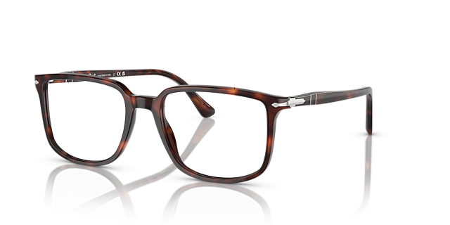 PO3275V Havana AcetatEyeglass Frames von B24, Dreiviertelansicht