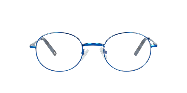 Clinton Blue Metal MetaalEyeglass Frames van B24, Vooraanzicht