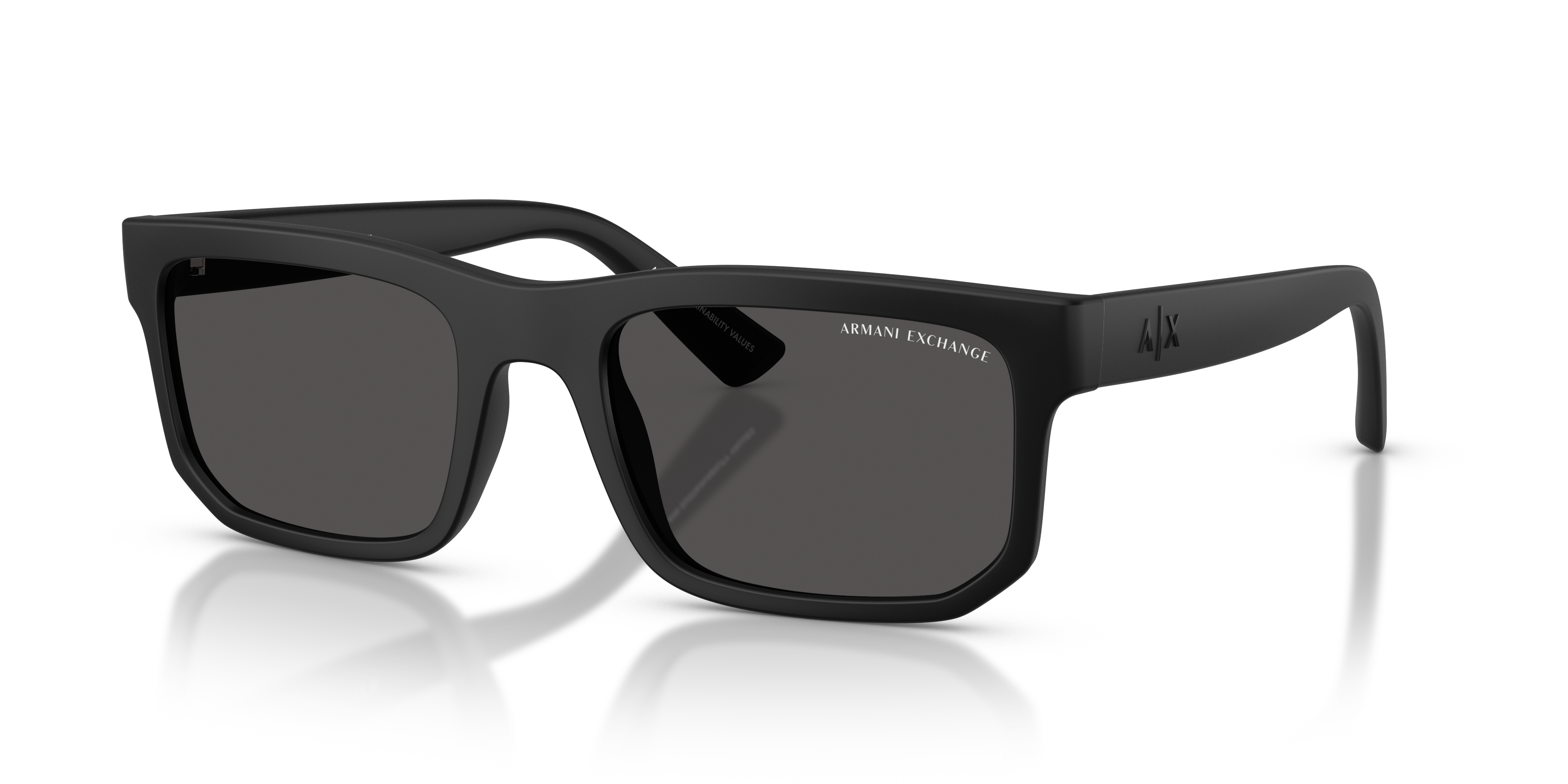 AX4165S Matt Schwarz KunststoffSunglass Frames von B24, Dreiviertelansicht