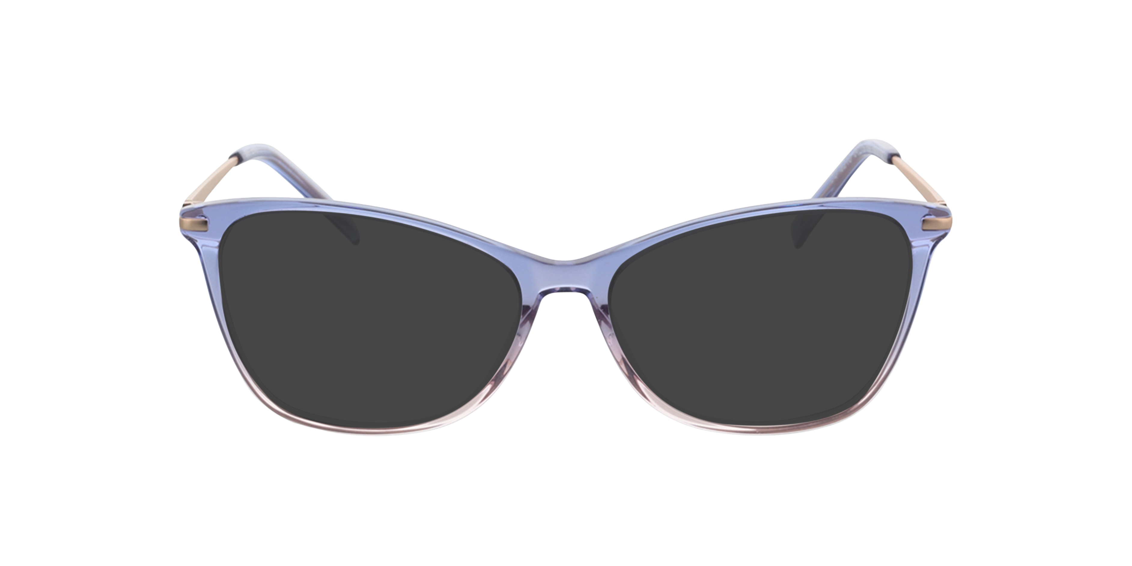 Emily Purple  &  Pink  &  Pink Gold AcetatEyeglass Frames von B24, mit getönten Gläsern