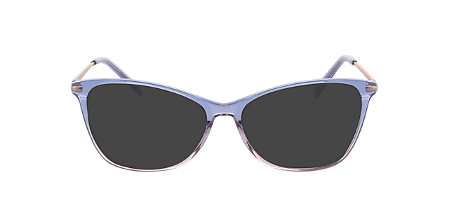 Emily Purple  &  Pink  &  Pink Gold AcetatEyeglass Frames von B24, mit getönten Gläsern