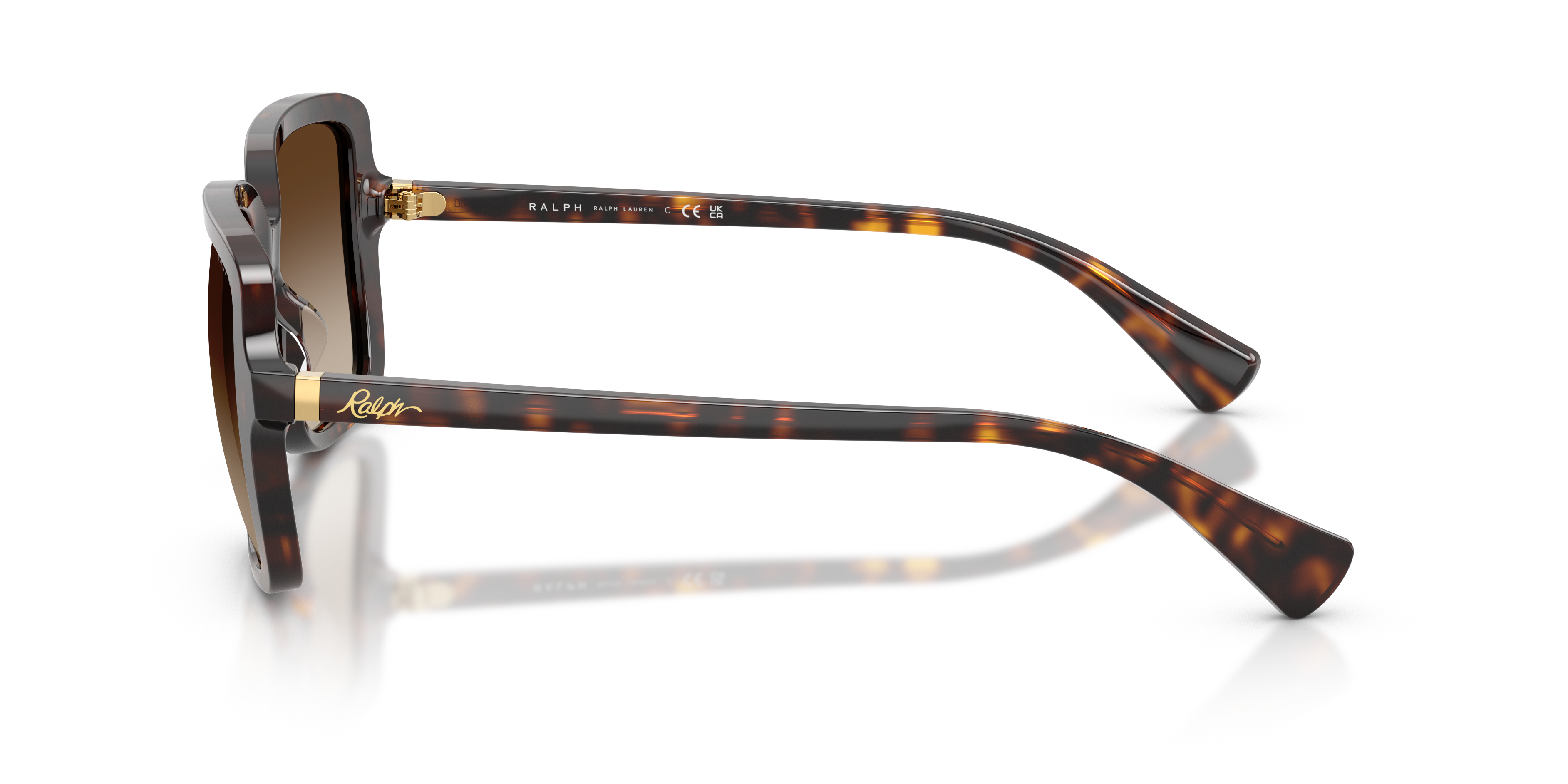 RA5333U Glänzendes Dunkelhavana AcetatSunglass Frames von B24, Seitenansicht