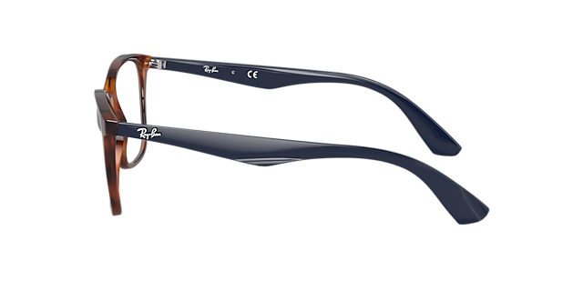 RB7066 Optics Hellhavana KunststoffEyeglass Frames von B24, Seitenansicht