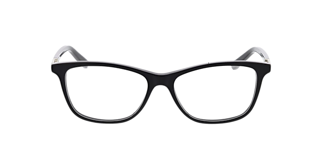 Jenna Zwart AcetaatEyeglass Frames van B24, Vooraanzicht