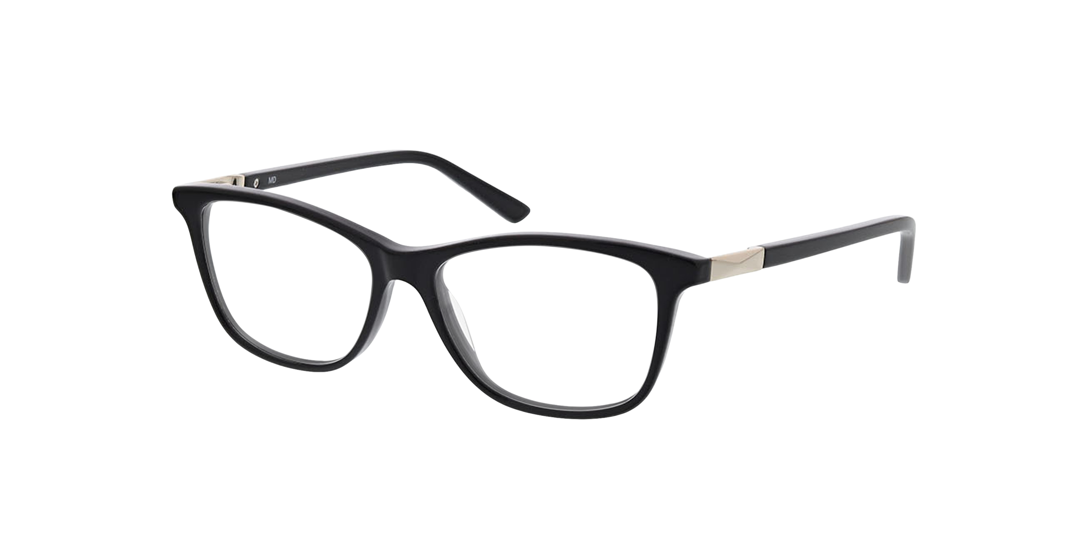 Jenna Zwart AcetaatEyeglass Frames van B24, Hoekweergave