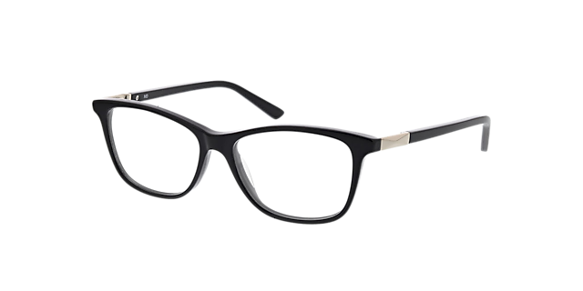 Jenna Zwart AcetaatEyeglass Frames van B24, Hoekweergave