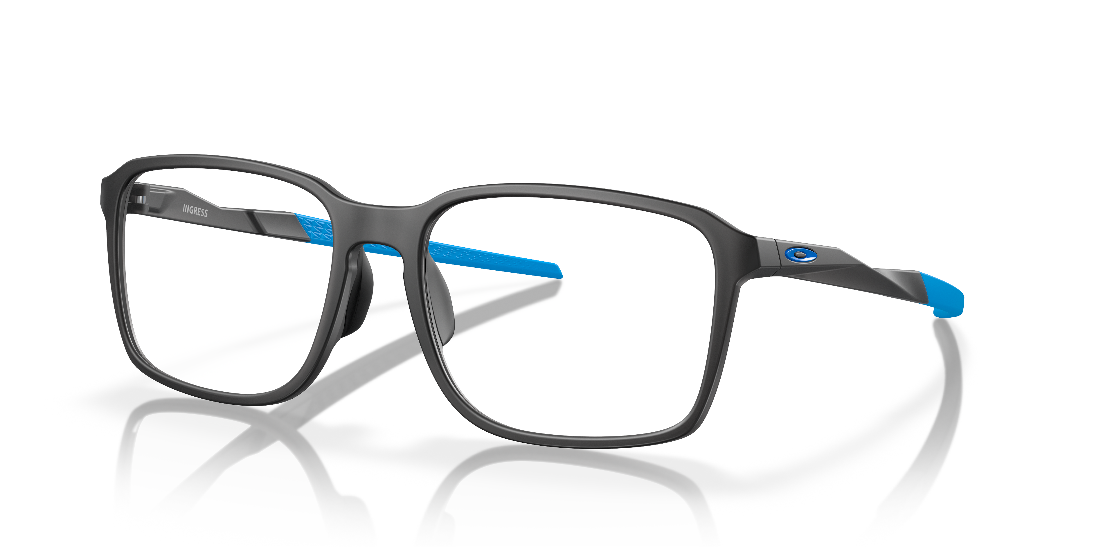 Ingress Satijnglans dofgrijs KunststofEyeglass Frames van B24, Hoekweergave