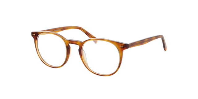 Fargo Honing Havana AcetaatEyeglass Frames van B24, Hoekweergave
