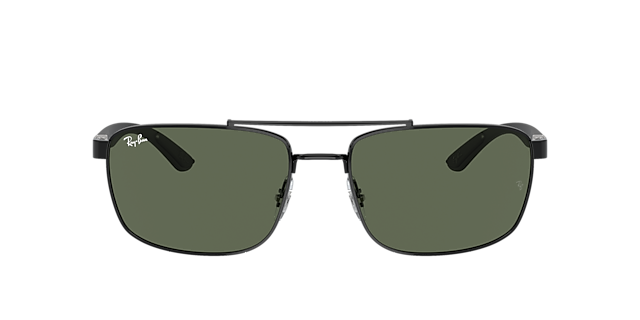 RB3737 Zwart MetaalSunglass Frames van B24, met getinte lenzen