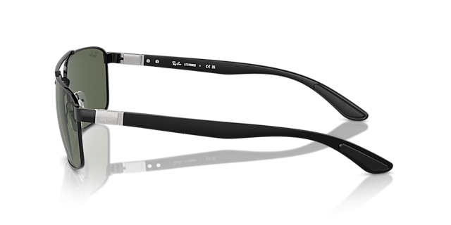 RB3737 Zwart MetaalSunglass Frames van B24, Zijaanzicht