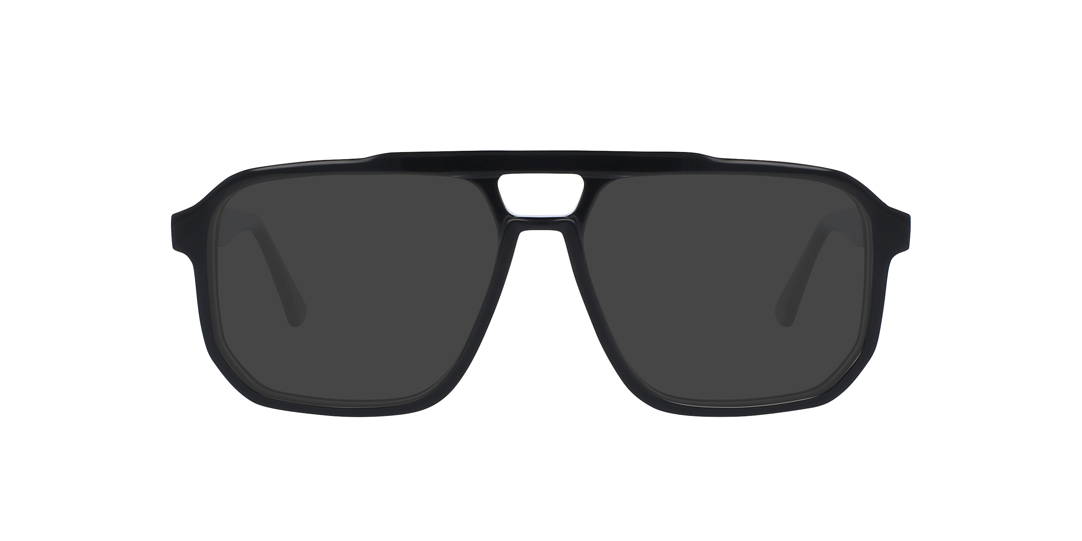 Craig Jet Black AcetaatEyeglass Frames van B24, met getinte lenzen