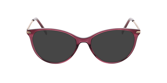 Lauren Kristal roze  &  satijn roze goud AcetaatEyeglass Frames van B24, met getinte lenzen