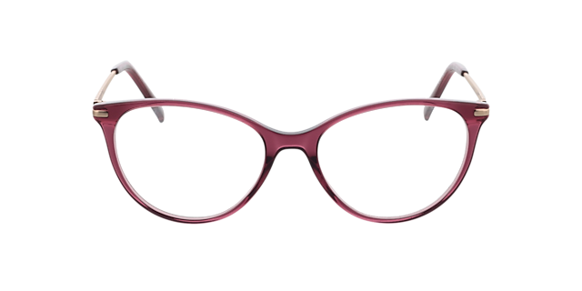 Lauren Kristal roze  &  satijn roze goud AcetaatEyeglass Frames van B24, Vooraanzicht
