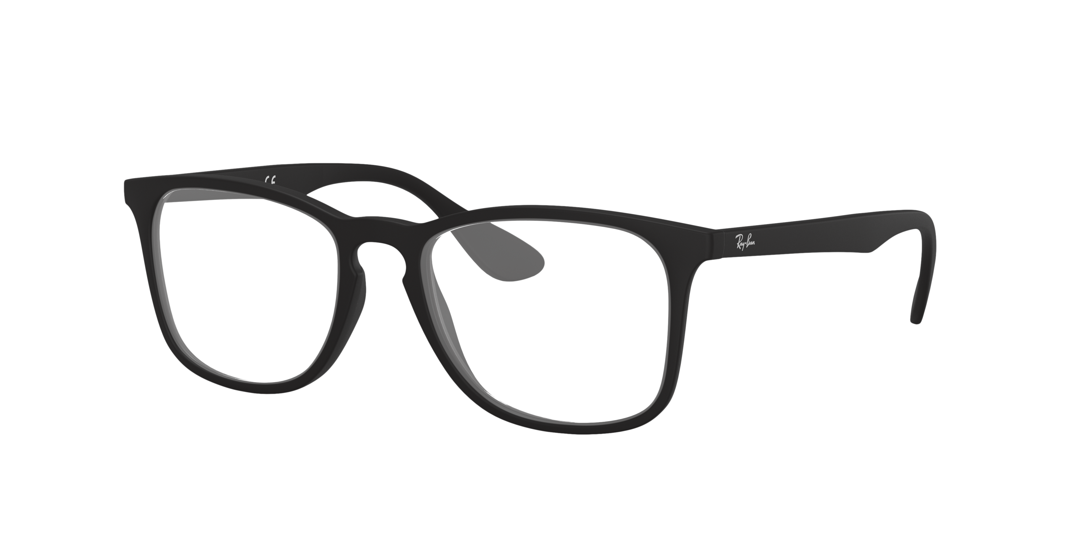 RB7074 Rubber Black KunststoffEyeglass Frames von B24, Dreiviertelansicht