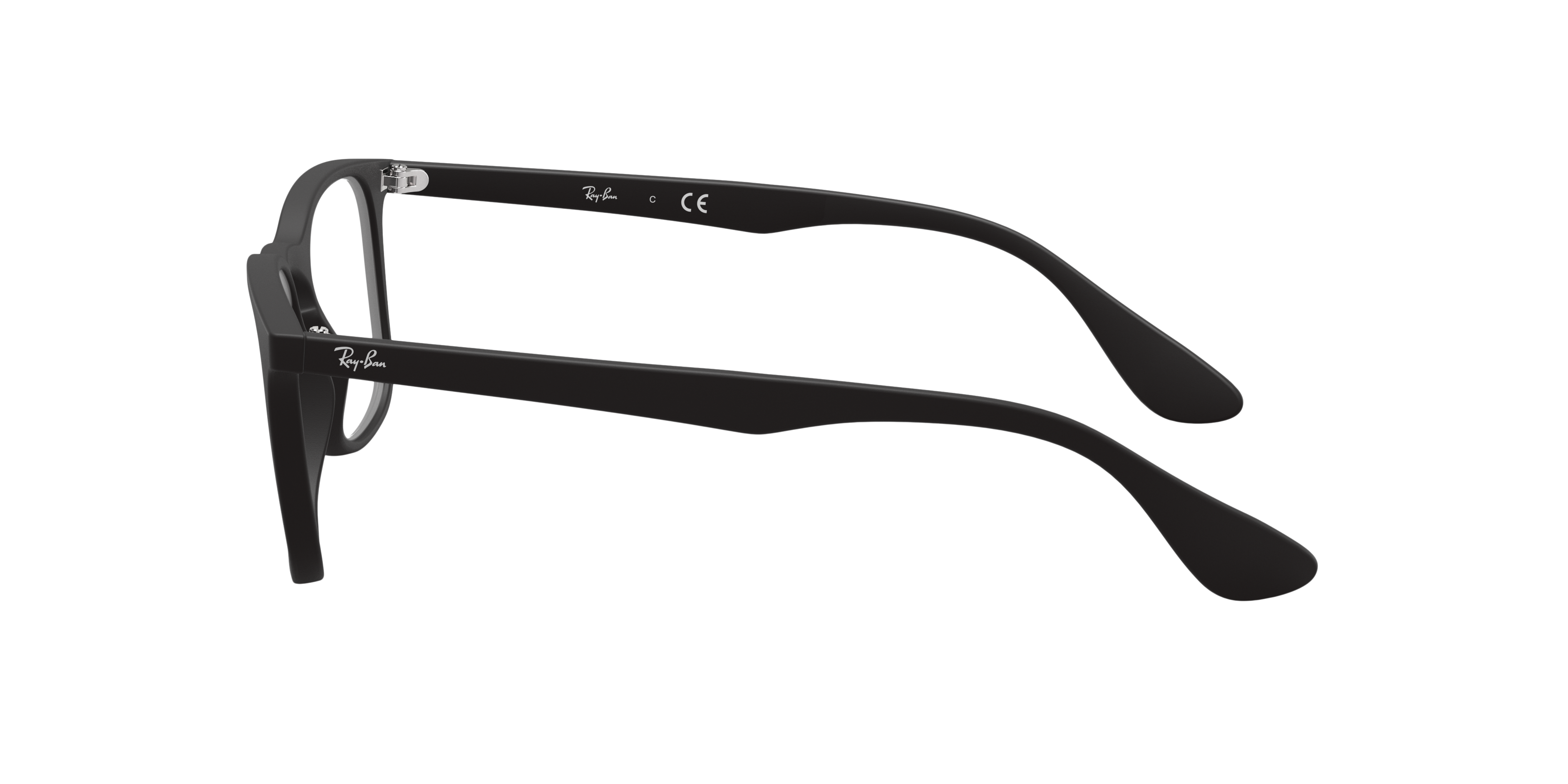 RB7074 Rubber Black KunststoffEyeglass Frames von B24, Seitenansicht