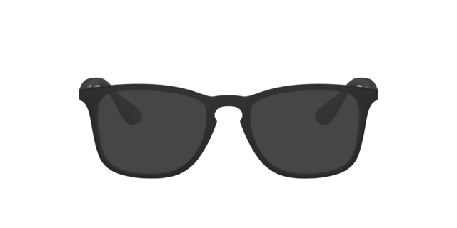 RB7074 Rubber Black KunststoffEyeglass Frames von B24, mit getönten Gläsern
