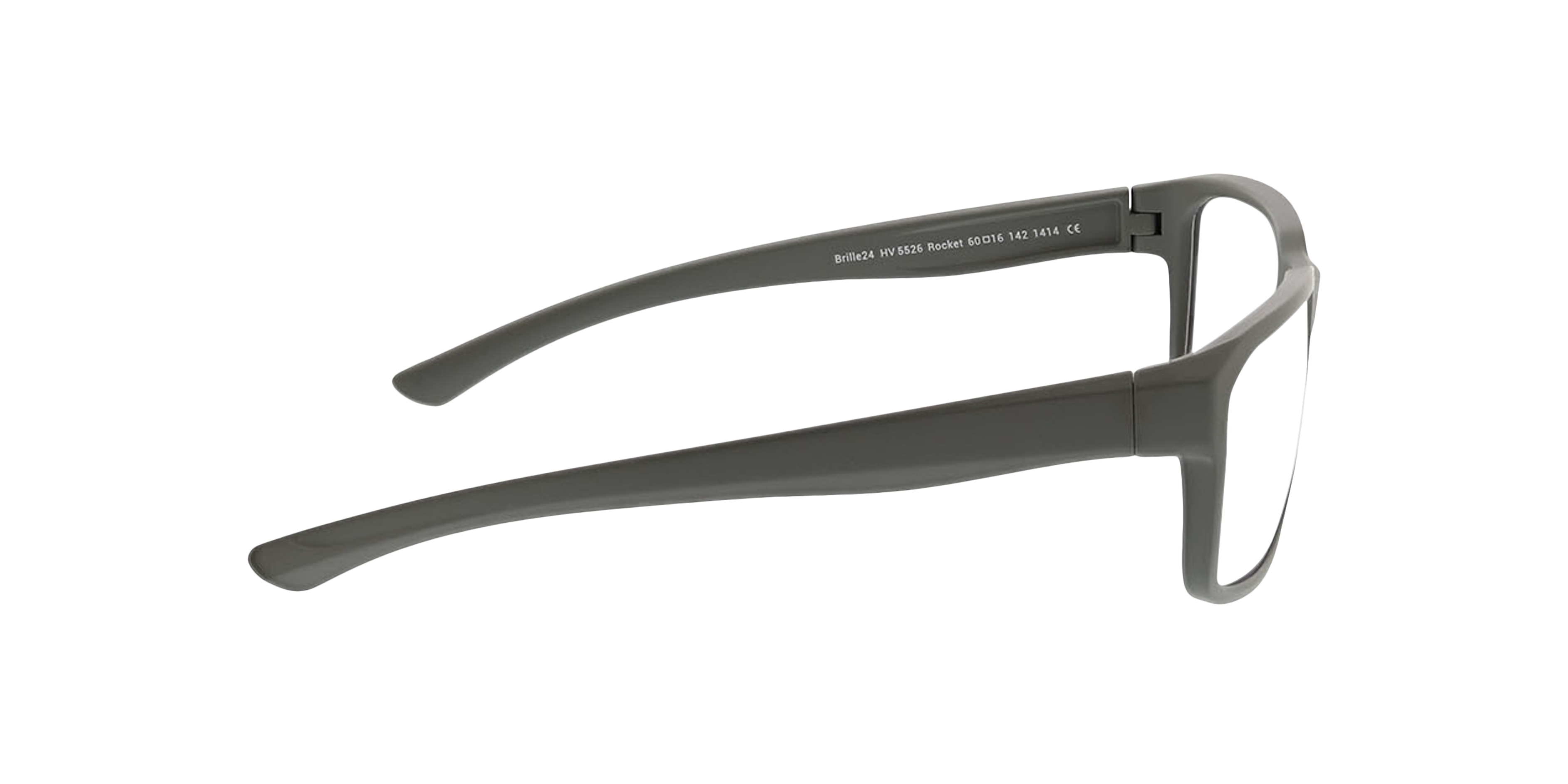 Rocket Matgrijs KunststofEyeglass Frames van B24, Zijaanzicht