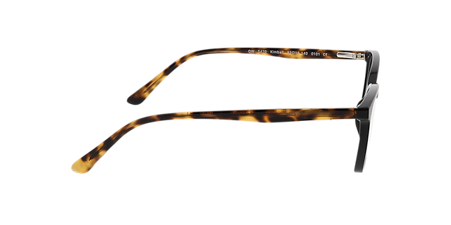 Kimball Zwart KunststofEyeglass Frames van B24, Zijaanzicht
