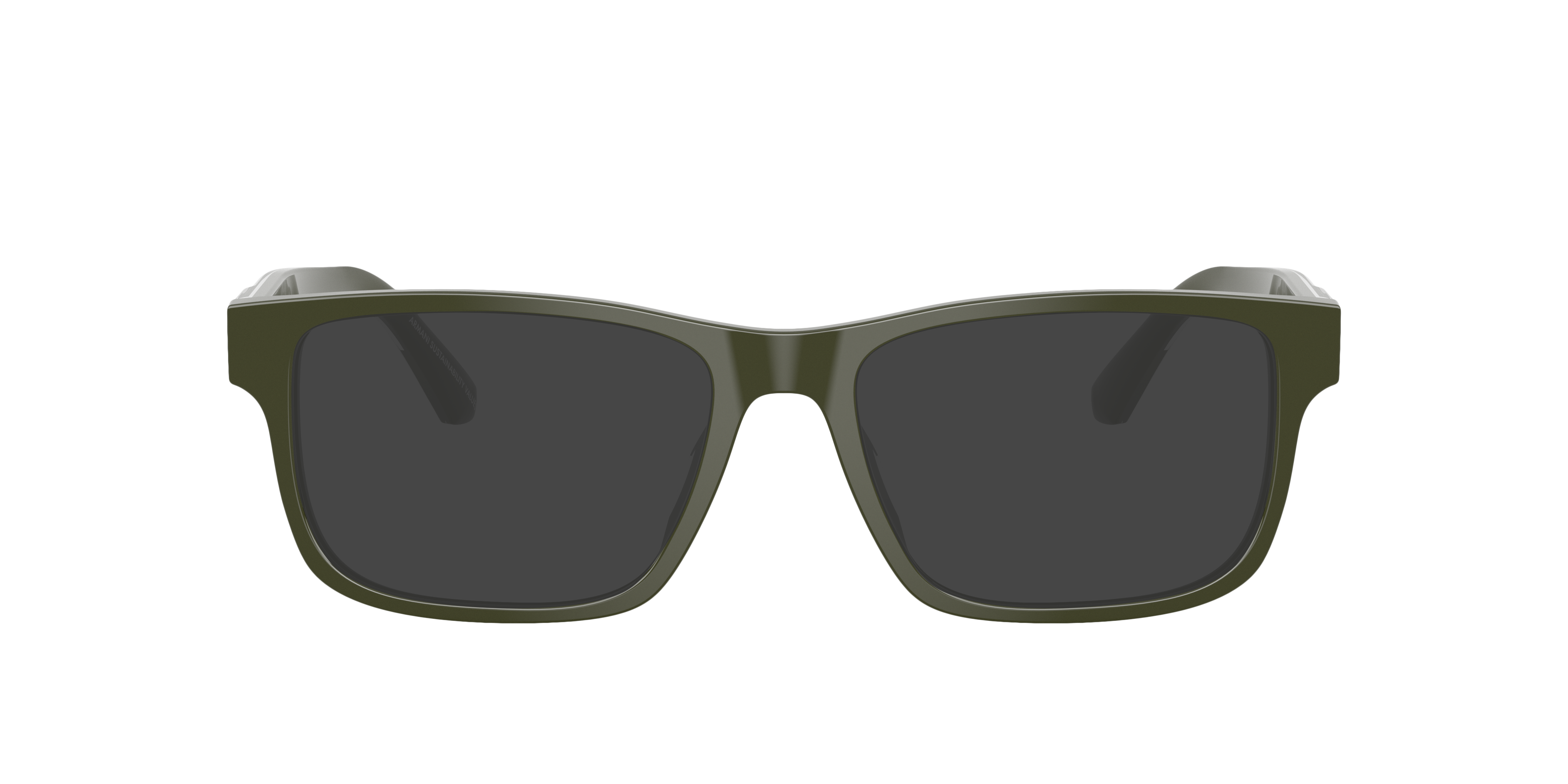 EA3265U Shiny Green AcetaatEyeglass Frames van B24, met getinte lenzen